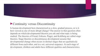 Introduction to Child development Unit #1 | PPTX | Parenting Babies and ...