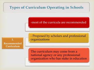 Foundations of curriculum | PPTX