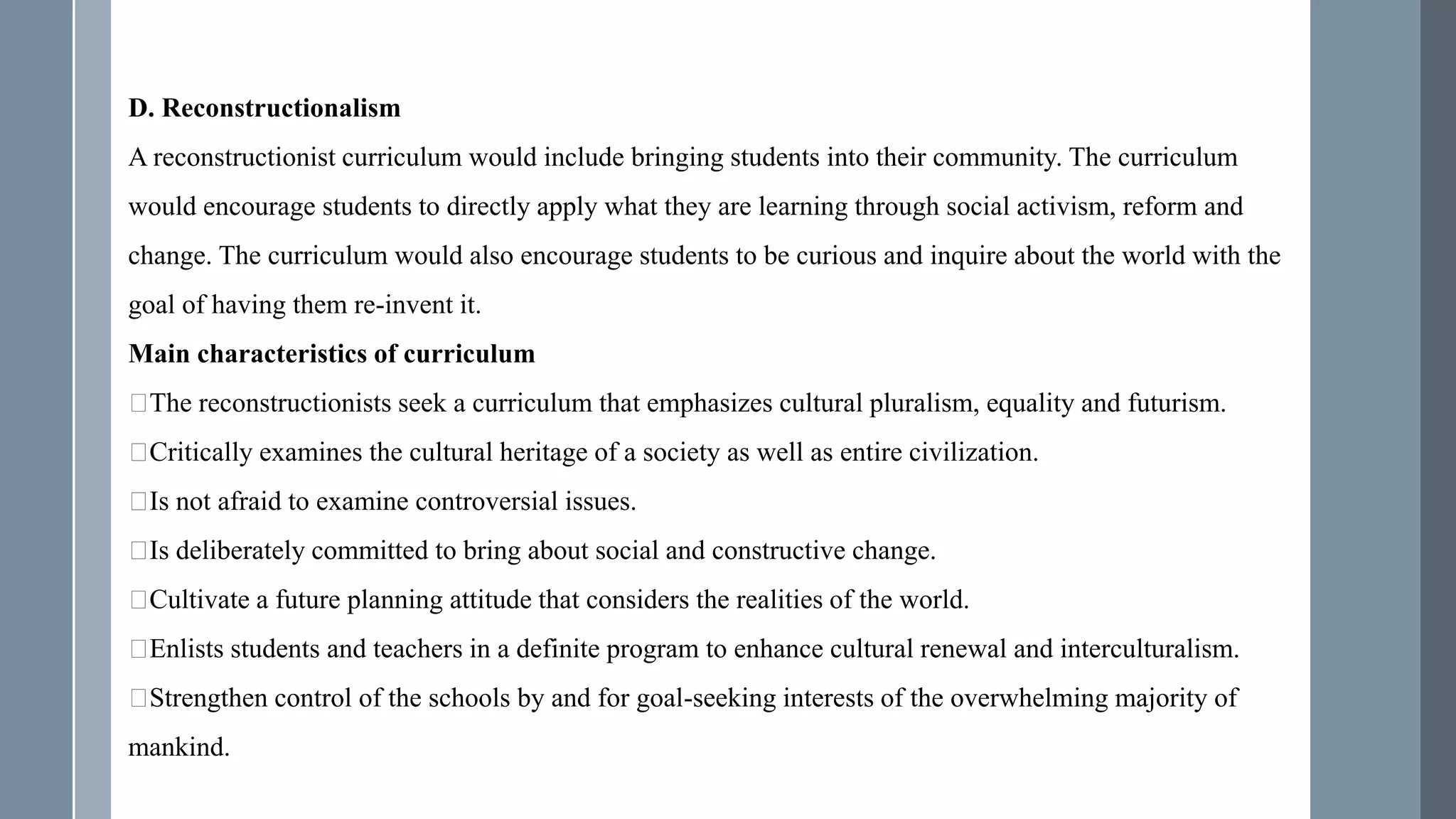 Foundations of curriculum | PPT