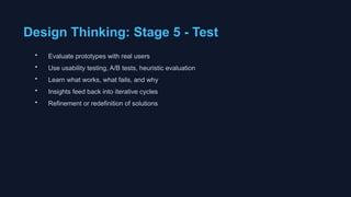 Refinement Indesign Thinking UI vs. UX Design - Core Stages of Design Thinking - Divergent and ...