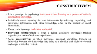 Foundations of developmental thinking | PPTX
