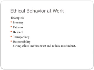 Foundations of Individual Behavior and its importance | PPTX