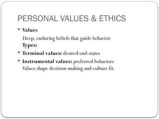 Foundations of Individual Behavior and its importance | PPTX