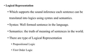 Sentence Logic Foundations of Knowledge Representation in Artificial Intelligence.pptx
