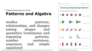 Math Pattern Tagalog Foundations of Mathematics Teaching and Learning (Philippine Context ...