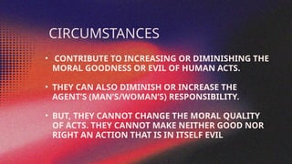 Foundations and Determinants of Morality: Understanding Human Acts and ...