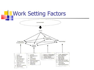 Work Setting Factors 