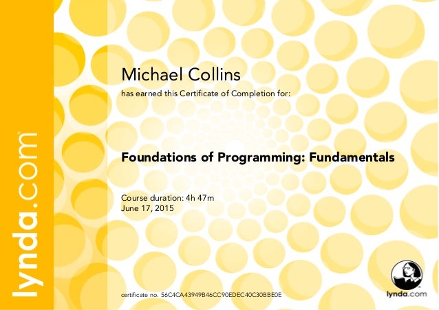 Foundations of programming fundamentals