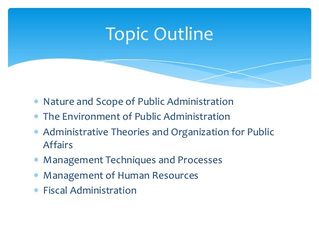 Public administration essay topics