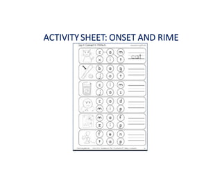 ACTIVITY	SHEET:	ONSET	AND	RIME
 