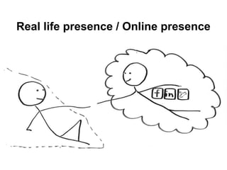 Real life presence / Online presence
 