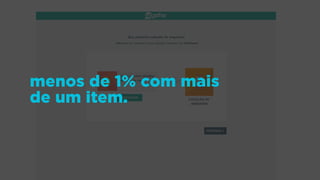 menos de 1% com mais
de um item.
 