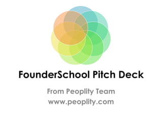 FounderSchool Pitch Deck
     From Peoplity Team
     www.peoplity.com
 