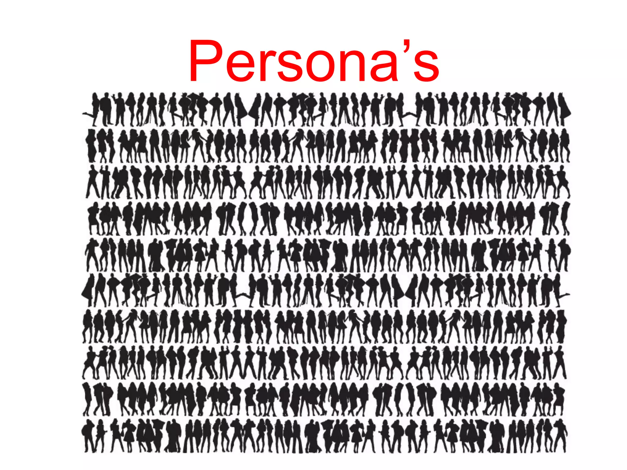 Persona’s
 
