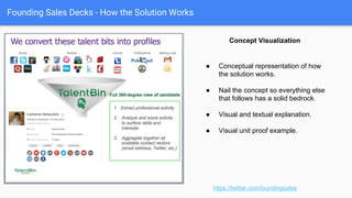 Founding Sales Decks - What has changed
Overarching Change Examples
https://twitter.com/foundingsales
 