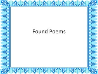 Found Poems 