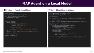 Run AI Locally: Foundry Local + Microsoft Agent Framework | Udaiappa ...