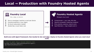 Run AI Locally: Foundry Local + Microsoft Agent Framework | Udaiappa ...