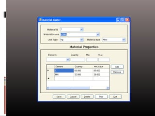 Foundry managent system 