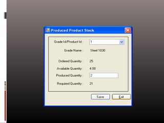 Foundry managent system 