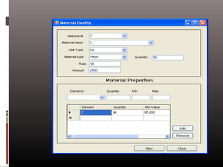 Foundry managent system 