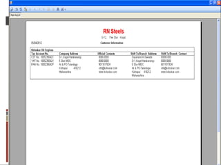 Foundry managent system 