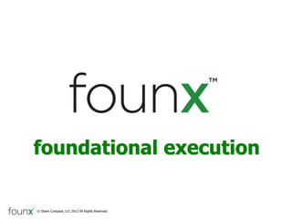 foundational execution

© Share Compass, LLC 2012 All Rights Reserved
 