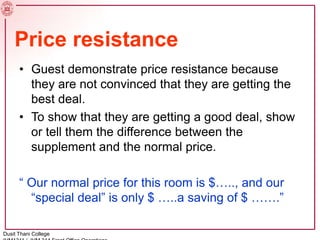 Front Office Upselling Training | PPTX