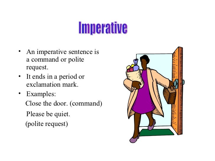 four types of sentences four types of sentences