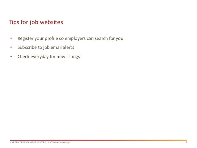 tips to find a job