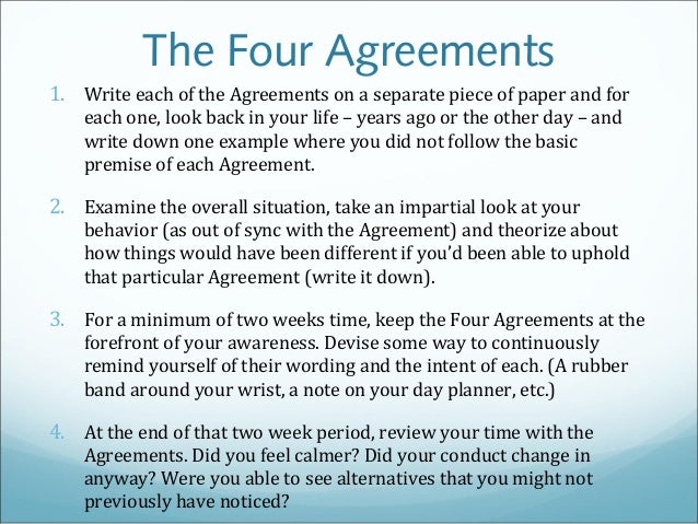 The 4 agreements picture