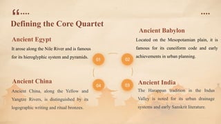 Exploring Four Ancient Civilizations and the Enduring Legacy of Chinese ...
