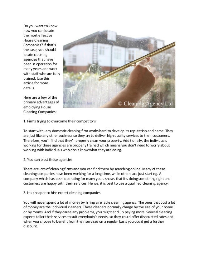 house cleaning companies