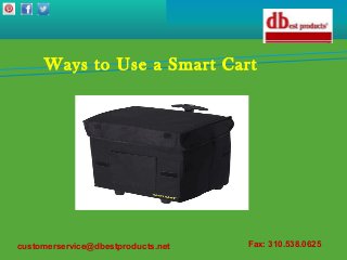 Ways to Use a Smart Cart
customerservice@dbestproducts.net Fax: 310.538.0625
 