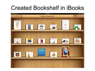 Created Bookshelf in iBooks
 