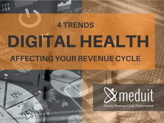 DIGITAL HEALTH
AFFECTING YOUR REVENUE CYCLE
4 TRENDS
 