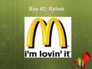 Box #2: Rehab
 