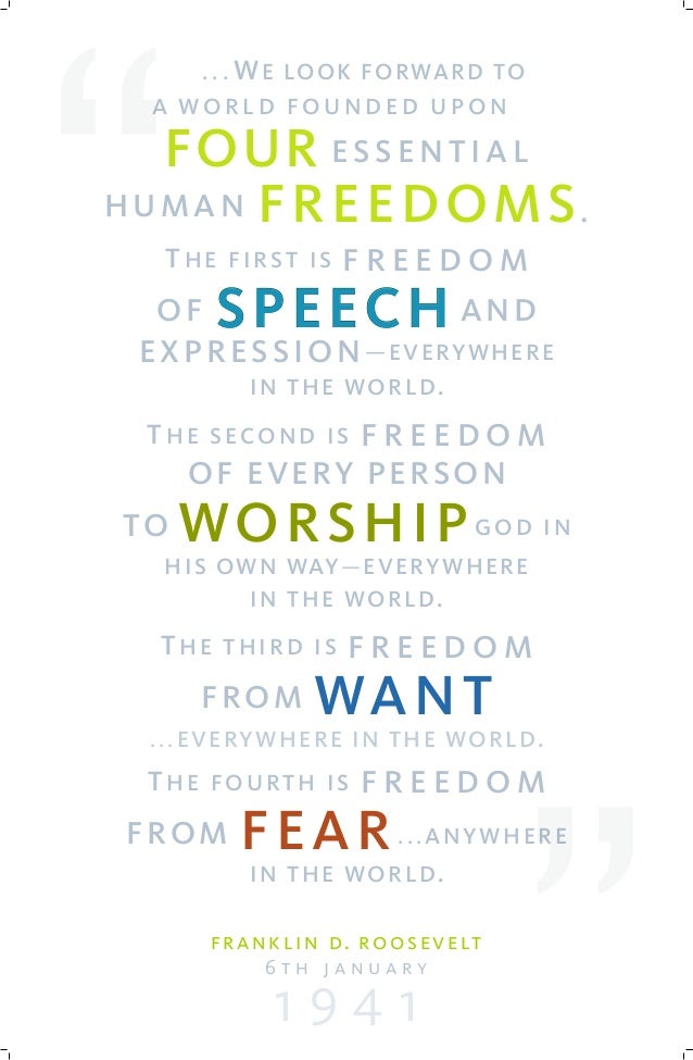 Four freedoms the speech that moved america