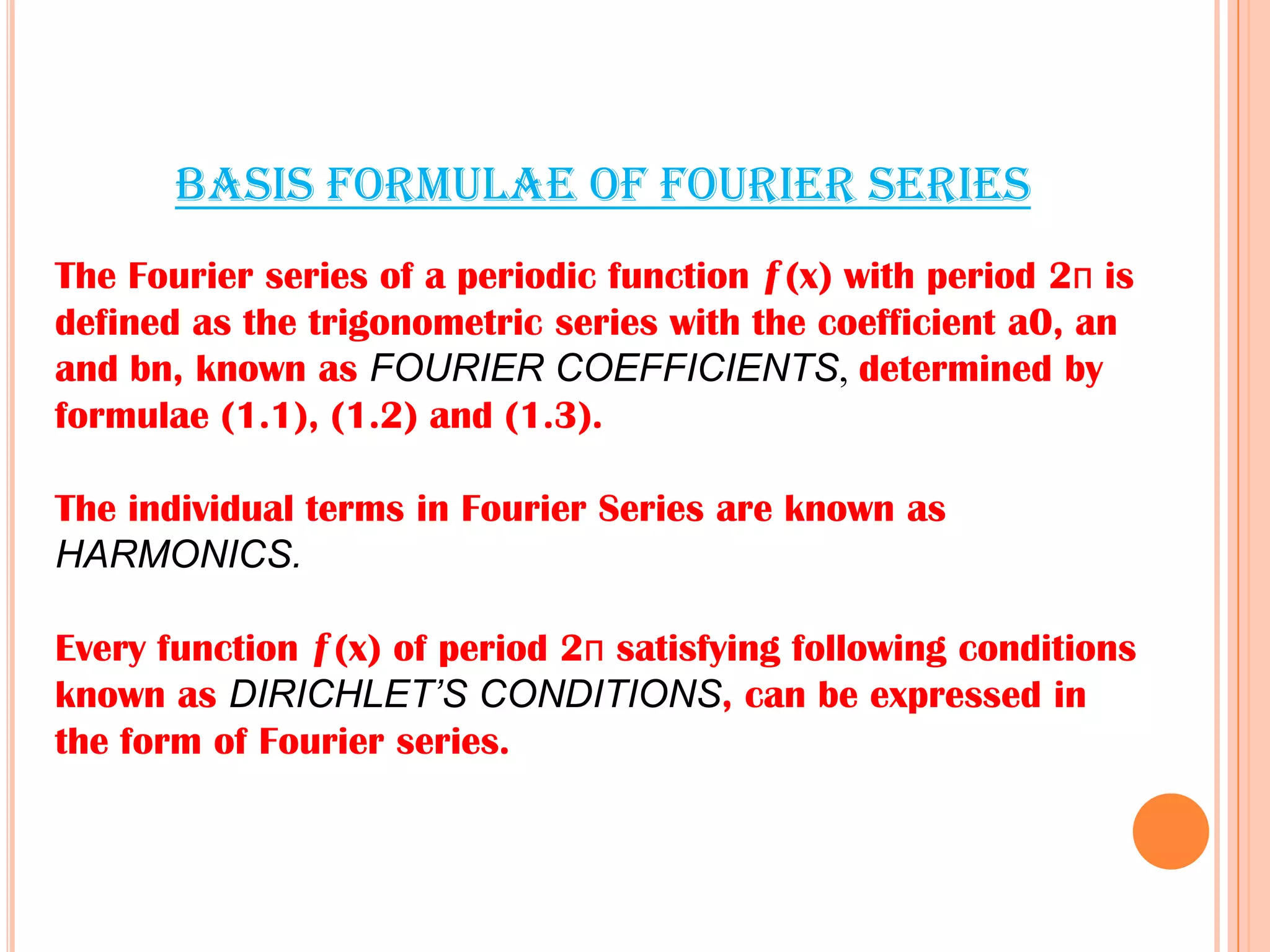 Fourier series PPT