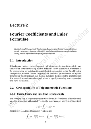 Lectures on Fourier Series (Exploring Harmonic Analysis) | PDF