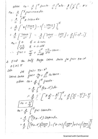 Fourier Series Notes.pdf FOURIER SERIES NOTES and exercise problems.pdf