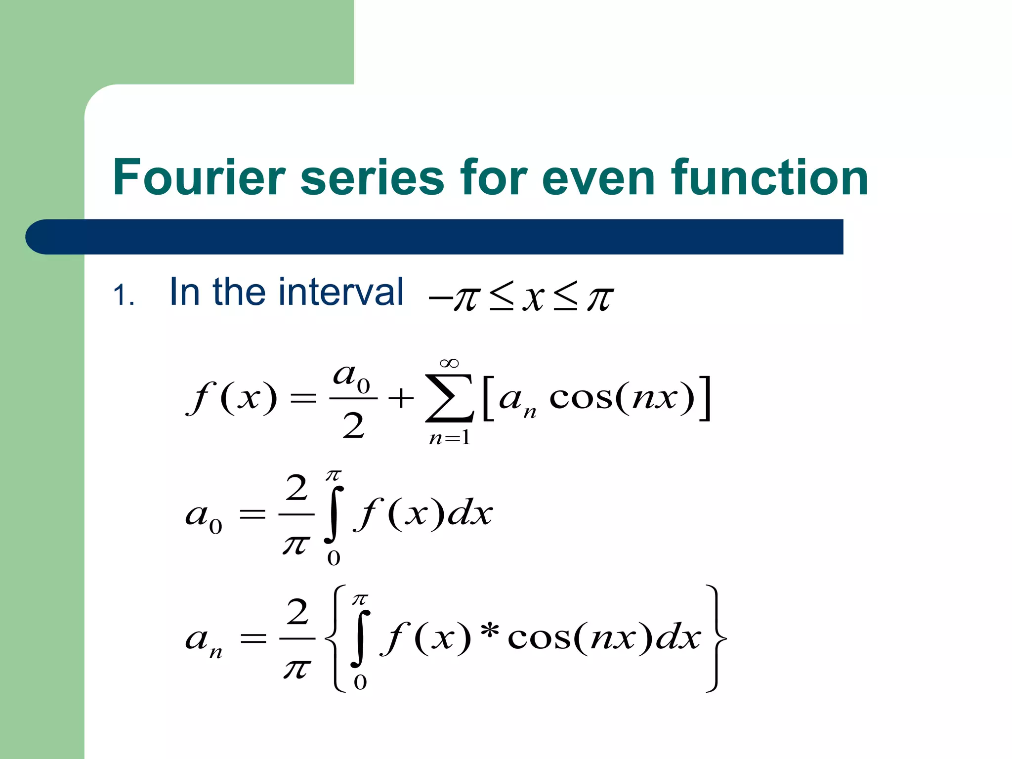 Fourier series | PPTX