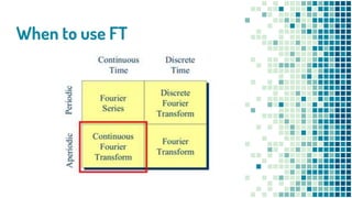 When to use FT
 
