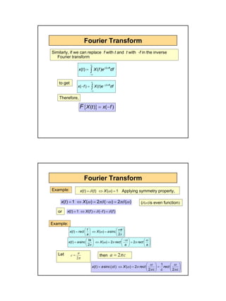 Fourier transform | PDF