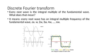 Fourier transform for computer vision and feature | PPT