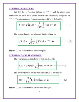 Fourier Transform and Its Applications | PDF