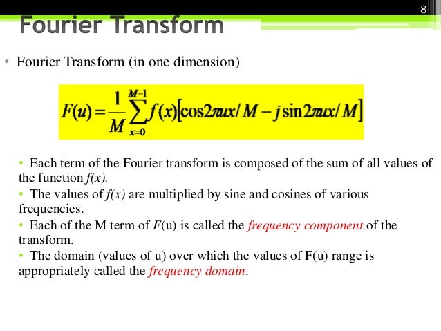 Fourier transforms