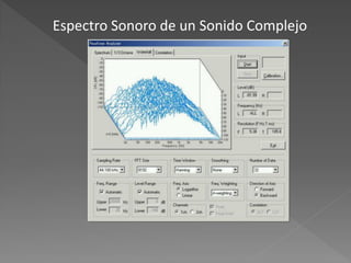Espectro Sonoro de un Sonido Complejo
 