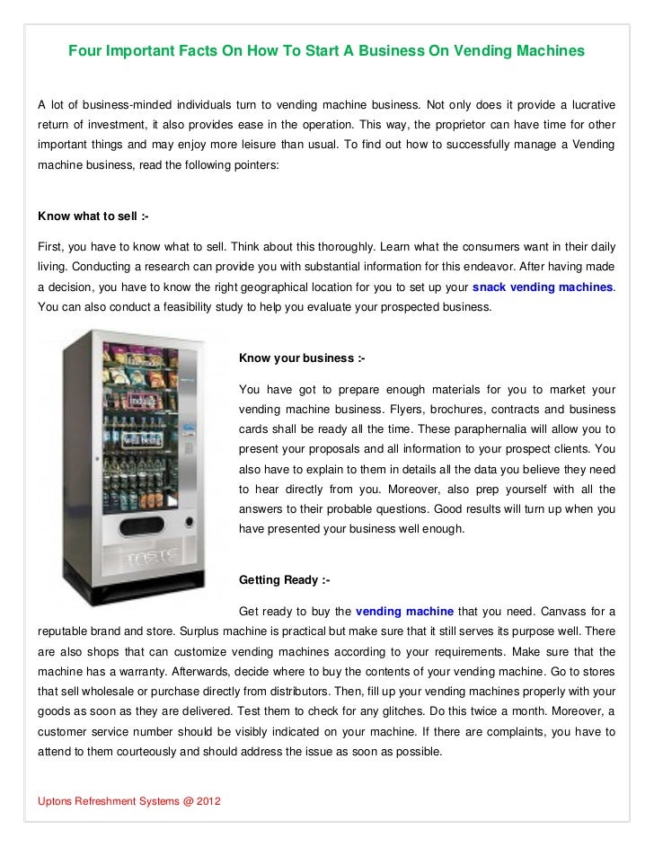 Interesting Facts About Vending Machines Enchanting Four Important Facts On How To Start A Business On Vending Machines Interesting Facts About Vending Machines Enchanting Four Important Facts On How To Start A Business On Vending Machines