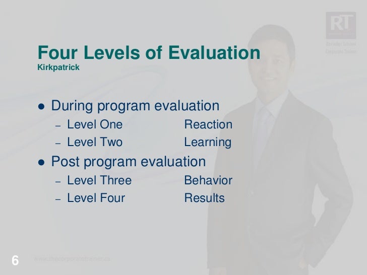 criticisms of kirkpatricks four levels of evaluation Acquire knowledge on the kirkpatrick's four-level training evaluation model learn how to apply the model to create positive impact to your organization. criticisms of kirkpatricks four levels of evaluation Acquire knowledge on the kirkpatrick's four-level training evaluation model learn how to apply the model to create positive impact to your organization.